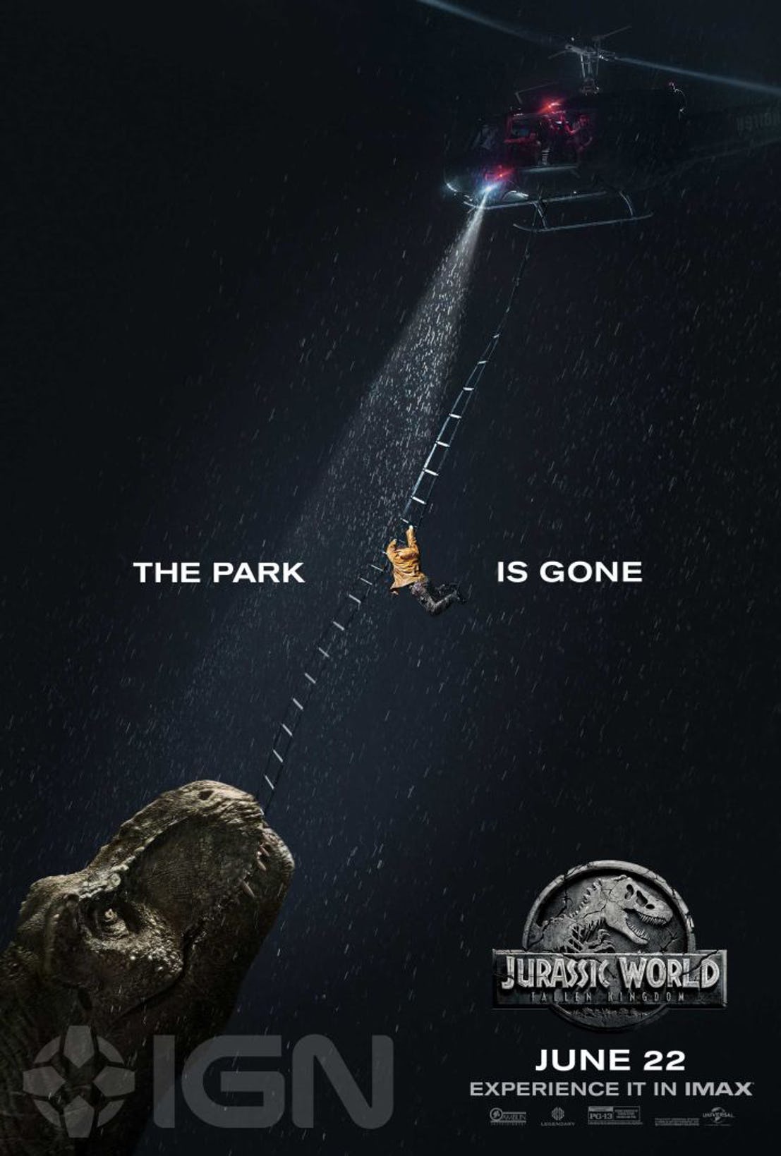 پوستر جدید فیلم پارک ژوراسیک : پادشاهی سقوط کرده